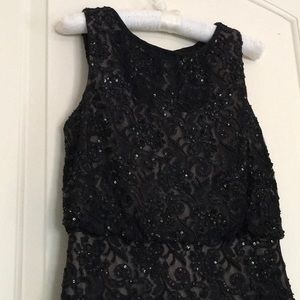 aidan Sequined and Beaded Cocktail Dress, 6